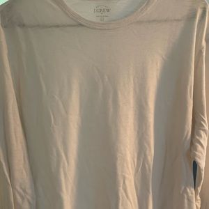 J. Crew White Long-Sleeve T-Shirt